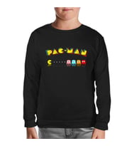 Pac-Man - Enemy Siyah Çocuk Sweatshirt