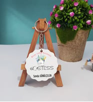 Hostes Ahşap Anahtarlık