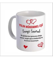 SEVGİLİYE HEDİYE EN İYİ EŞ KUPA BARDAK