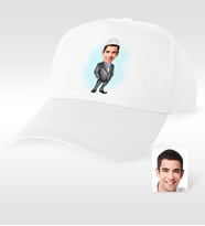 BK Gift Kişiye Özel Bay Mühendis Karikatür Beyaz Şapka  1