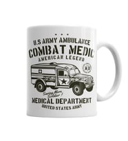 US Army Ambulance Kupa Bardak Porselen