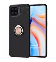 Microsonic Oppo Reno 4 Lite Kılıf Kickstand Ring Holder Siyah Rose