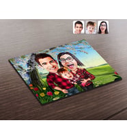 BK Gift Kişiye Özel Aile Karikatürlü Ahşap Puzzle-2