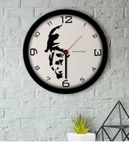 BK Gift Kişiye Özel Atatürk Temalı Ahşap Duvar Saati-7 (Beyaz)