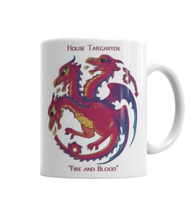 Targaryen Kupa Bardak Porselen