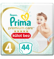 Prima Premium Care Külot Bebek Bezi Beden:4 (9-15Kg) Maxi 44 Adet Ekonomik Pk