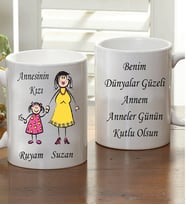 Kişiye Özel Annesinin Kızı Kupa Bardak