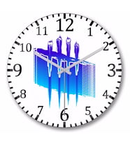 Dead By Daylıght Logo Duvar Saati    Bombeli Gercek Cam