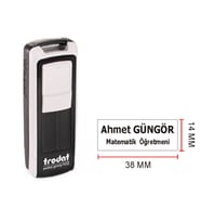 TRODAT 9511 CEP KAŞE - İSİM ÜNVAN KAŞESİ  - İSİM YAZILI KALEM HEDİYELİ