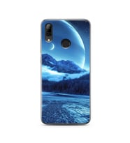 Kış Tasarımlı Süper Şeffaf Silikon Telefon Kılıfı Huawei P Smart (2019)