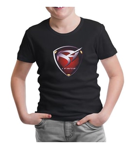 S4 League Siyah Çocuk Tshirt