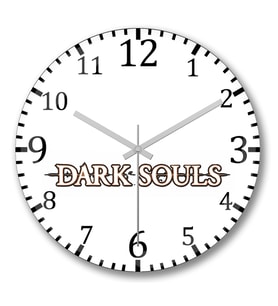 Dark Souls Alma Obscura Duvar Saati Bombeli Gercek Cam