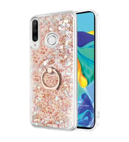 Microsonic Huawei P30 Lite Kılıf Glitter Liquid Holder Gold