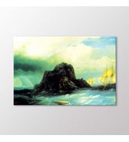 Arty Tablo Kaya Adası Tablo (Karışık)