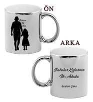 BK Gift Kişiye Özel Babalar Günü Temalı Krom Kupa Bardak 28408