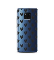 Kalp Tasarımlı Süper Şeffaf Silikon Telefon Kılıfı Huawei Mate 20 Pro