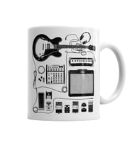 Gitar Amfi Gitarist Pedal Cat Kedi Kupa Bardak Porselen