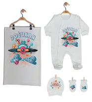 Pia Baby Gl 1917-03 İsme Özel Battaniyeli Tulum Set
