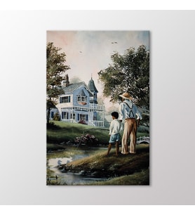 Arty Tablo Balık Tutanlar Tablo (Karışık)