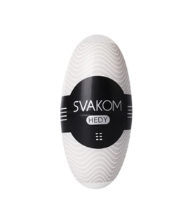Svakom Hedy Ultra Yumuşak İçi Tırtıklı Erkeklere Özel Beyaz Mastürbatör