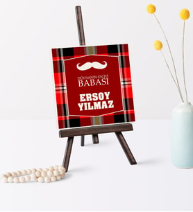 Babalar Gününe Özel Dünyanın En İyi Babası Şovaleli Doğal Taş  6