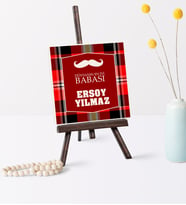 Babalar Gününe Özel Dünyanın En İyi Babası Şovaleli Doğal Taş  6