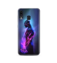 Black Panter Tasarım Süper Şeffaf Silikon Telefon Kılıfı Samsung A30