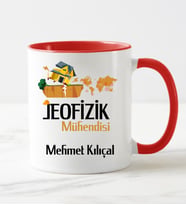 Jeofizik Mühendisi Kupa Bardağı Kırmızı