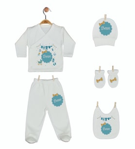 Pia Baby Gl 1905-05 İsme Özel Beşli Zıbın Set