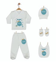 Pia Baby Gl 1905-05 İsme Özel Beşli Zıbın Set