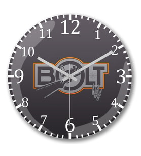 Bolt Rifle Duvar Saati Bombeli Gercek Cam