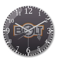 Bolt Rifle Duvar Saati Bombeli Gercek Cam
