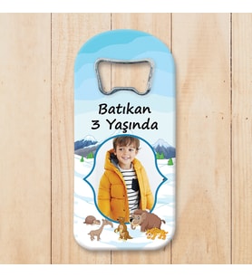 Kış Temalı Uzun (dik ) Açacak Magnet