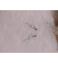 Hdmarketim Swarovski Taşlı İncili Doğa Temalı Küpe
