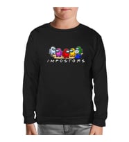 Among Us Impostors II Siyah Çocuk Sweatshirt