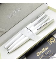 Scrikss 33 3'lü Set Beyaz  Dolma Kalem + Tükenmez Kalem + Versatil Kalem Set  Scrikss Kalem  İsme Özel Kalem  Hediyelik Kalem