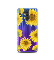 Ayçiçeği Tasarımlı Süper Şeffaf Silikon Telefon Kılıfı Huawei Honor 20 Lite