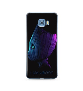 Baby Groot Tasarım Süper Şeffaf Silikon Telefon Kılıfı Samsung C5 Pro  