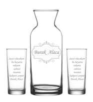 Kişiye Özel Rakı Karaf Seti Model 24-2