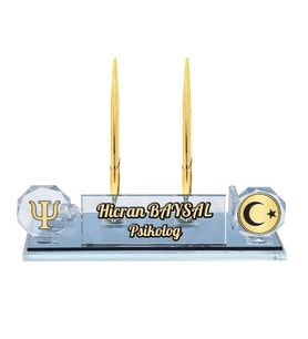 Sentez Psikolog Hediye Masaüstü İsimlik (Altın)