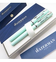 Waterman Allure Pastel Yeşil Dolma Kalem + Roller Kalem Set  İsme Özel Kalem  Hediye Kalem