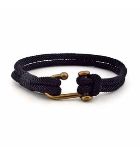 BRONZ KANCALI SİYAH RENK ERKEK BİLEKLİK BT329