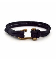 BRONZ KANCALI SİYAH RENK ERKEK BİLEKLİK BT329