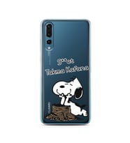 Snoopy Tasarımlı Süper Şeffaf Silikon Telefon Kılıfı Huawei P20 Pro 