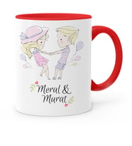 BK Gift Kişiye Özel Sevgililer Günü Temalı Kırmızı Kupa Bardak  66
