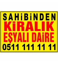 MIGNATIS - Sahibinden Kiralık Eşyalı Daire Branda Afişi