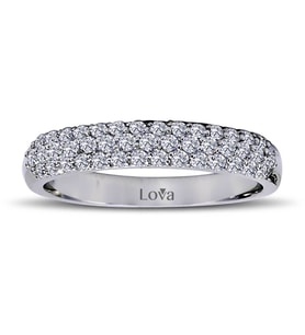 Lova 0,45 Karat Pırlanta Yarımtur Yüzük - 1060103
