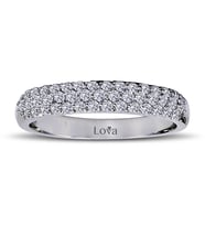 Lova 0,45 Karat Pırlanta Yarımtur Yüzük - 1060103