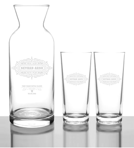 BK Gift Kişiye Özel İsimli Rakı Karaf Seti  27