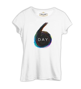 Day6 - Logo Beyaz Kadın Tshirt